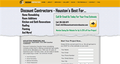 Desktop Screenshot of discountcontractorshouston.com
