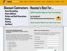 Tablet Screenshot of discountcontractorshouston.com